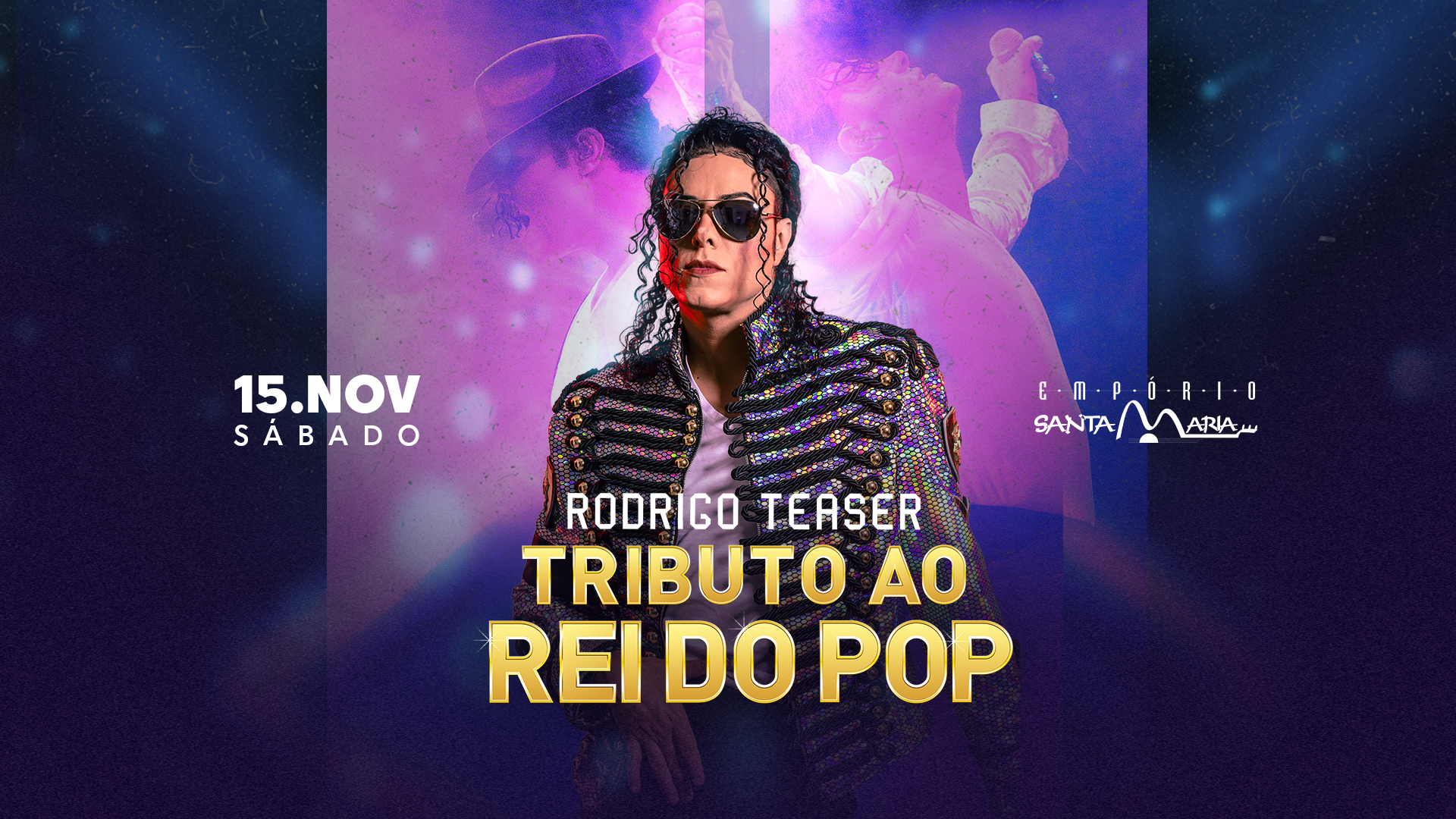Rodrigo Teaser - O Maior Tributo ao Rei do Pop - Geral em Toledo - Paraná